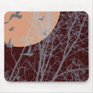 silhouscreen birds mouse pad