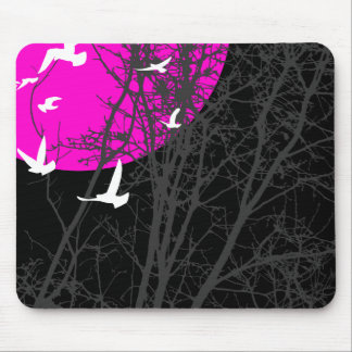 silhouscreen birds mouse pad