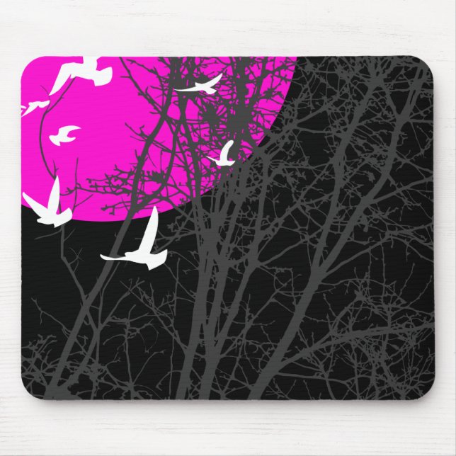 silhouscreen birds mouse pad (Front)