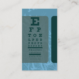 silhouscreen birds optometry test business card
