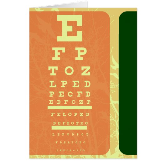 silhouscreen birds optometry test cards (Front)