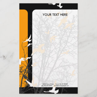 silhouscreen birds stationery