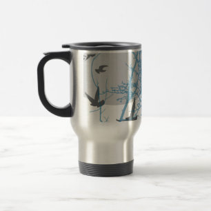 silhouscreen birds travel mug