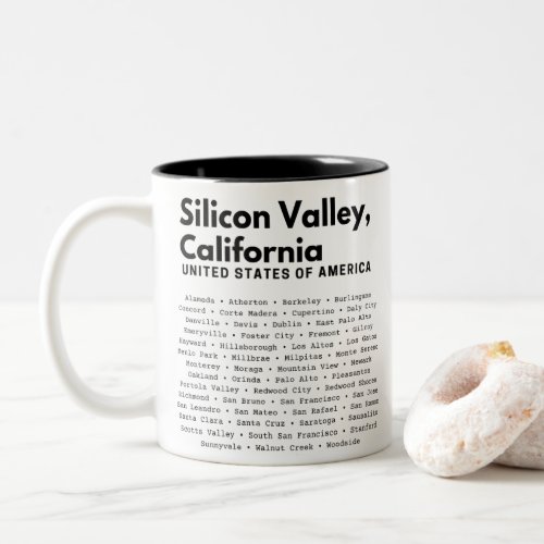 Silicon Valley Cities Two_Tone Coffee Mug