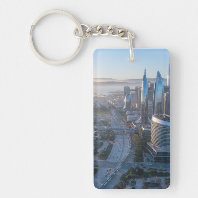Silicon Valley City Dawn 2026 Keychain (Front)