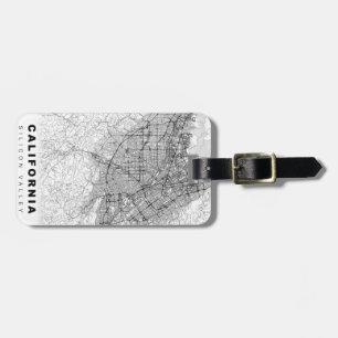 Silicon Valley Map Luggage Tag