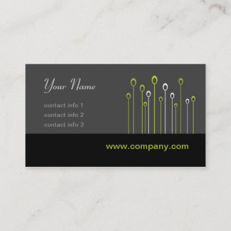 Silicon Valley Series - Black and Green Business Card