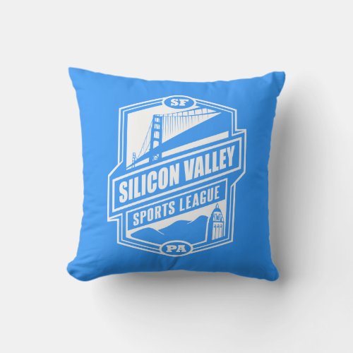 Silicon Valley Sports League Throw Pillow