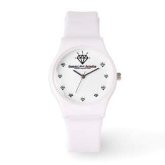 Silicone Diamond Black Detailing Watch