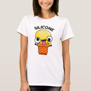 Silicone Funny Ice Cream Cone Pun  T-Shirt