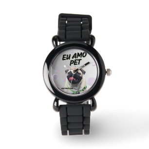 silicone pet bracelet clock watch