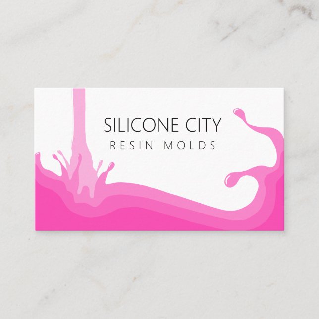 Silicone Resin Mold Business Card (Front)