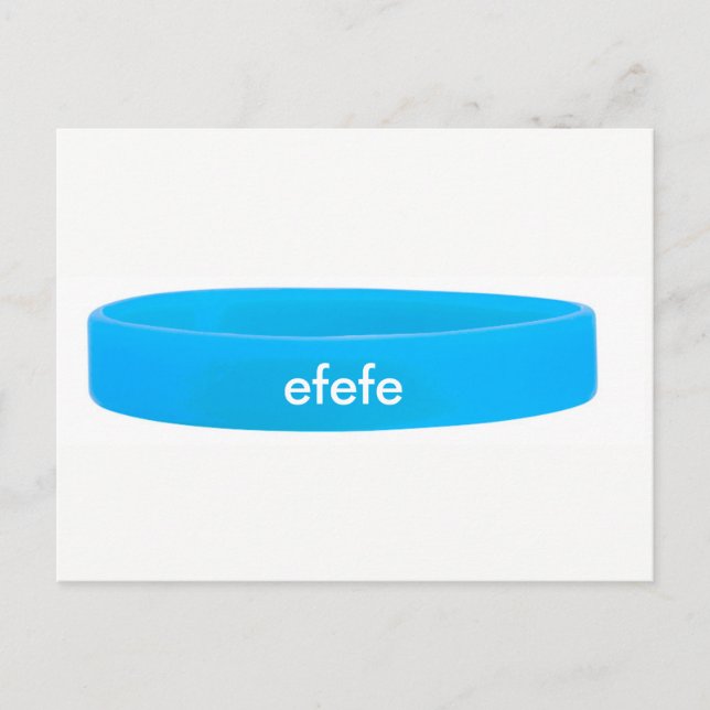 SILICONE WRISTBANDS POSTCARD (Front)