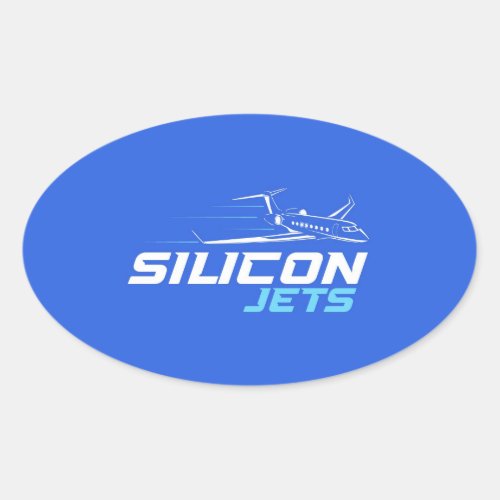 SiliconJets sticker _ blue