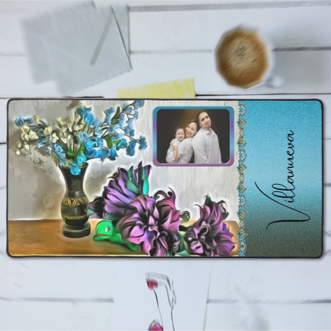 Silk and Corn Husk Family Flowers 2190 Desk Mat (Creator Uploaded)