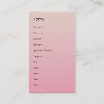 Silk Blossom Business Profile Card by profilesincolor at Zazzle