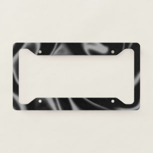 Silk Bright Black Silky Smooth Sober Luxurious License Plate Frame