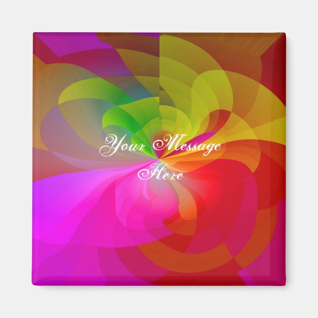 Silk Curtain Flower Magnet (Front)