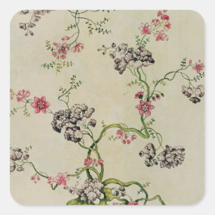 Silk design by Anna Maria Garthwaite, 1740 Square Sticker