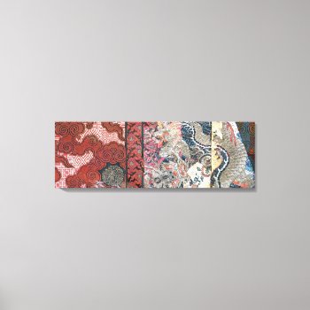 Silk Dragon Tapestry Canvas Print by AlignBoutique at Zazzle