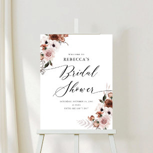 Silk Floral Bridal Shower Foam Board