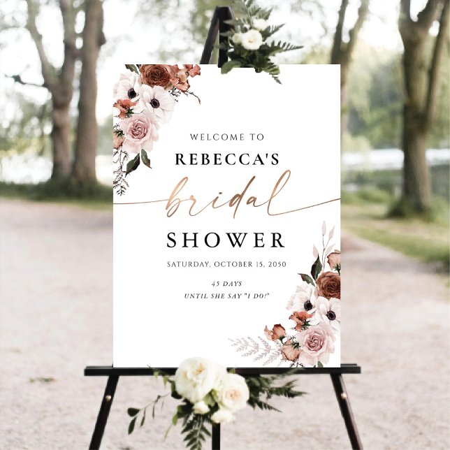 Silk Floral Bridal Shower Foam Board (Creator Uploaded)