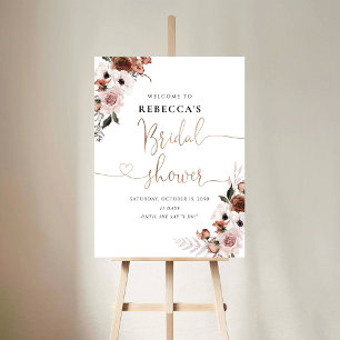 Silk Floral Bridal Shower Foam Board