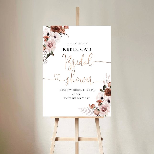 Silk Floral Bridal Shower Foam Board (Creator Uploaded)