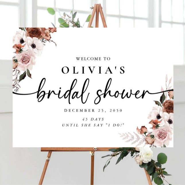 Silk Floral Bridal Shower Foam Board (Creator Uploaded)