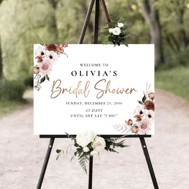 Silk Floral Bridal Shower Foam Board (Creator Uploaded)