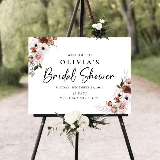 Silk Floral Bridal Shower Foam Board (Creator Uploaded)