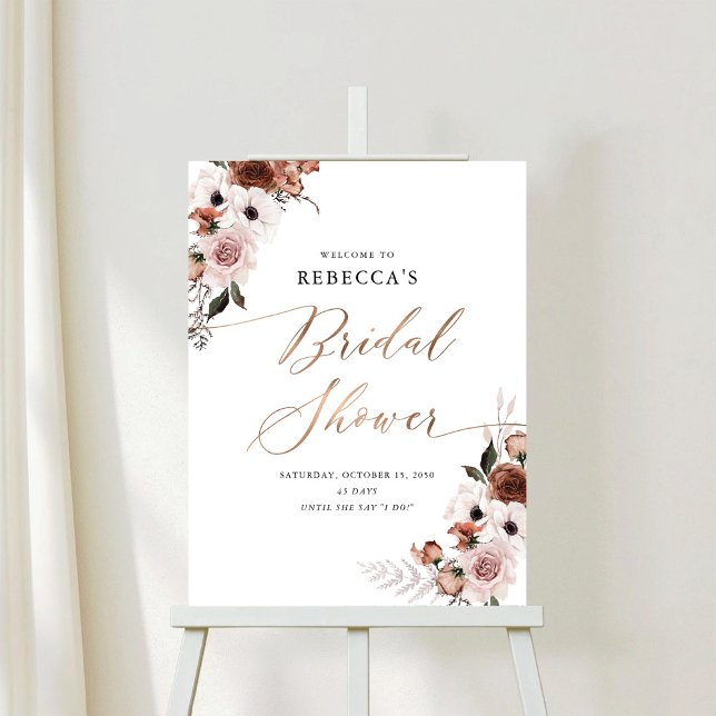 Silk Floral Bridal Shower Foam Boards (Creator Uploaded)