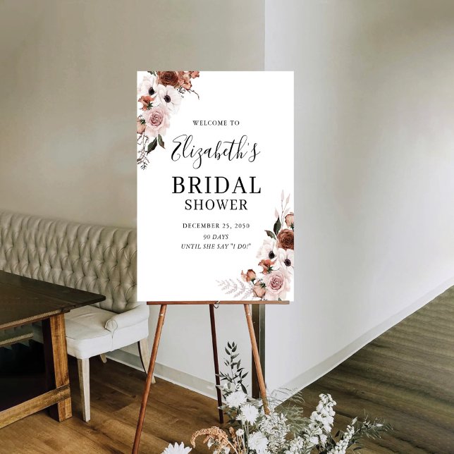 Silk Floral Bridal Shower Foam Boards (Creator Uploaded)