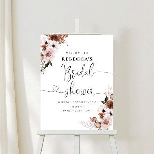 Silk Floral Bridal Shower Foam Boards