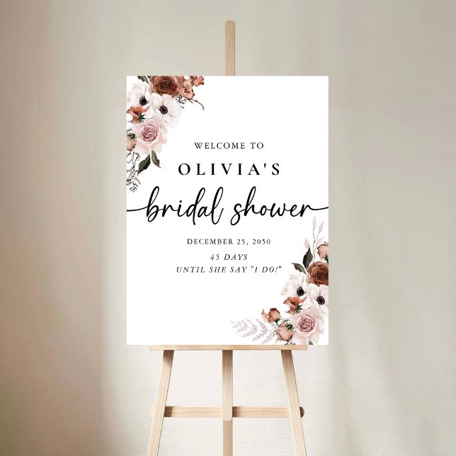 Silk Floral Bridal Shower Foam Boards (Creator Uploaded)