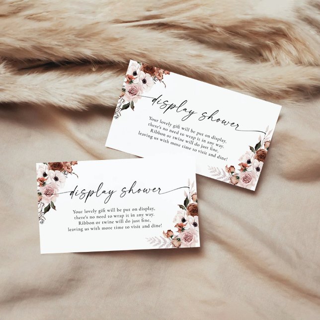 Silk Floral Display Shower Enclosure Card (Creator Uploaded)