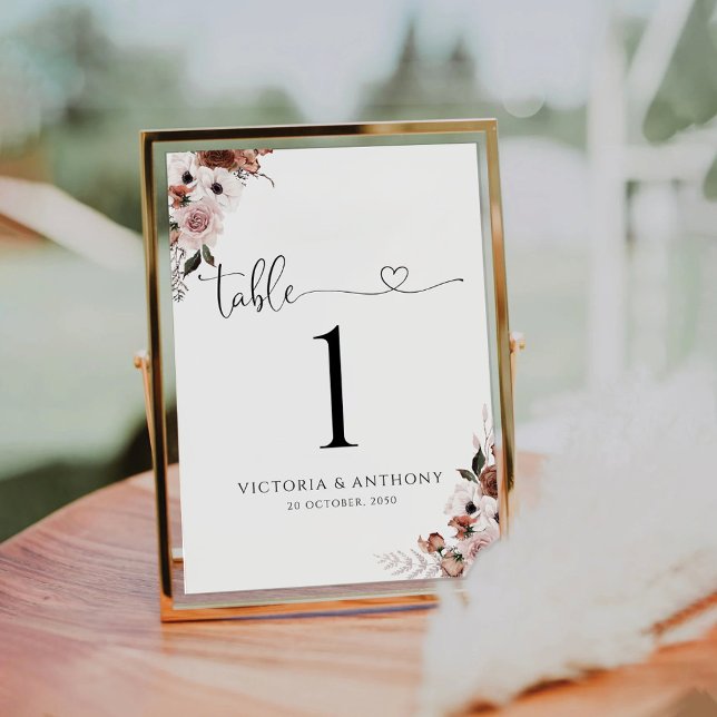 Silk Floral Wedding Table Numbers (Creator Uploaded)