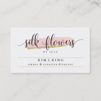 Silk Flowers by Jean Custom Cards