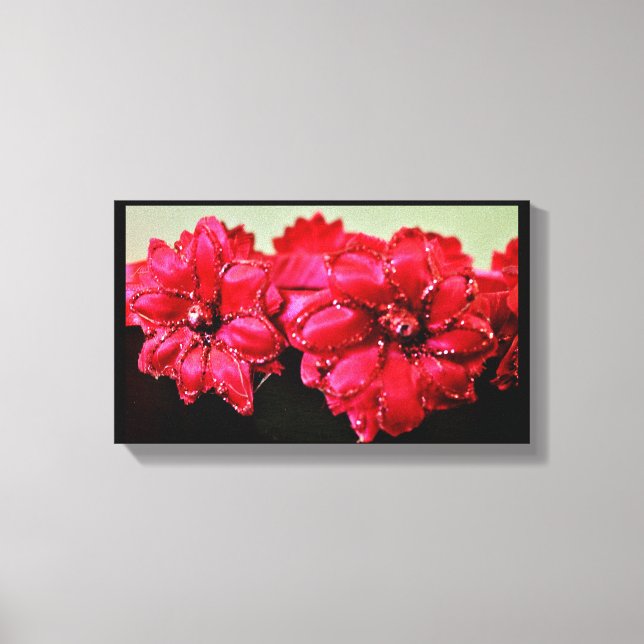 Silk Flowers Canvas Print (Front)