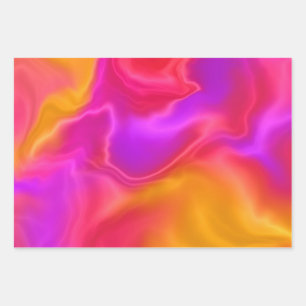 Silk look wrapping paper sheets