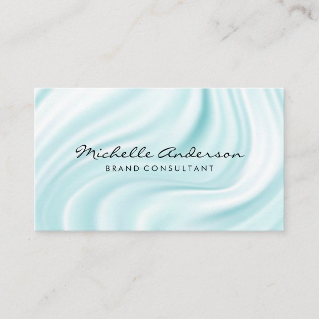 Silk Material Drapery Business Card (Front)