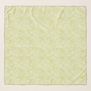 Silk Moire Small Pattern in Lemon Yellow Scarf