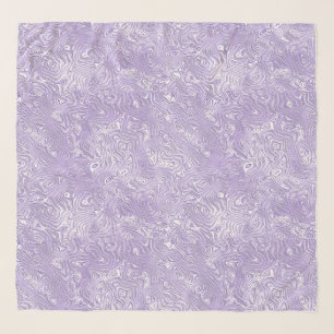 Silk Moire Small Pattern in Lilac Lavender Scarf