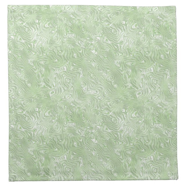 Silk Moire Small Pattern in Lime Green Cloth Napkin (Front)