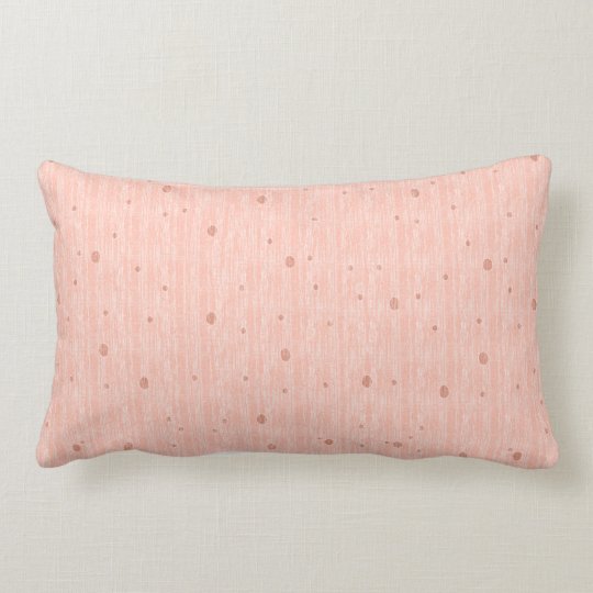 Silk Monotone Peach (Throw Pillow) Lumbar Pillow