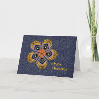Silk Moth Wing Star Hanukkah Card