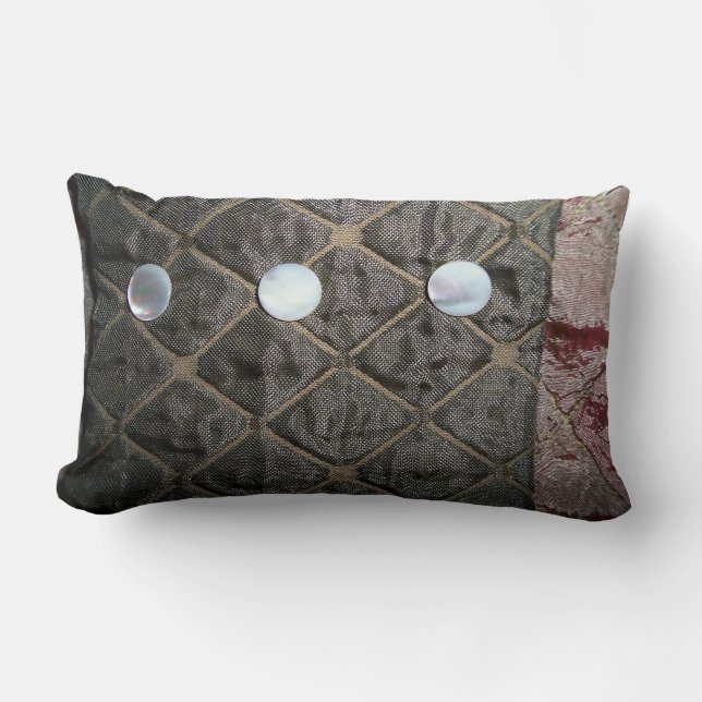 Silk n Pearl Buttons Pillows (Front)
