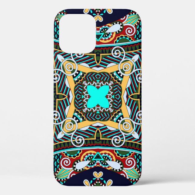 silk neck scarf or kerchief square pattern design  Case-Mate iPhone case (Back)