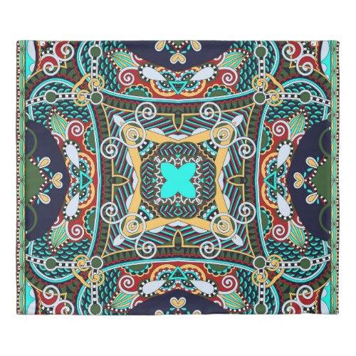 silk neck scarf or kerchief square pattern design  duvet cover
