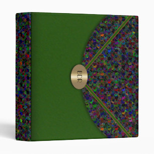 Silk Print Clutch Bag 3 Ring Binder